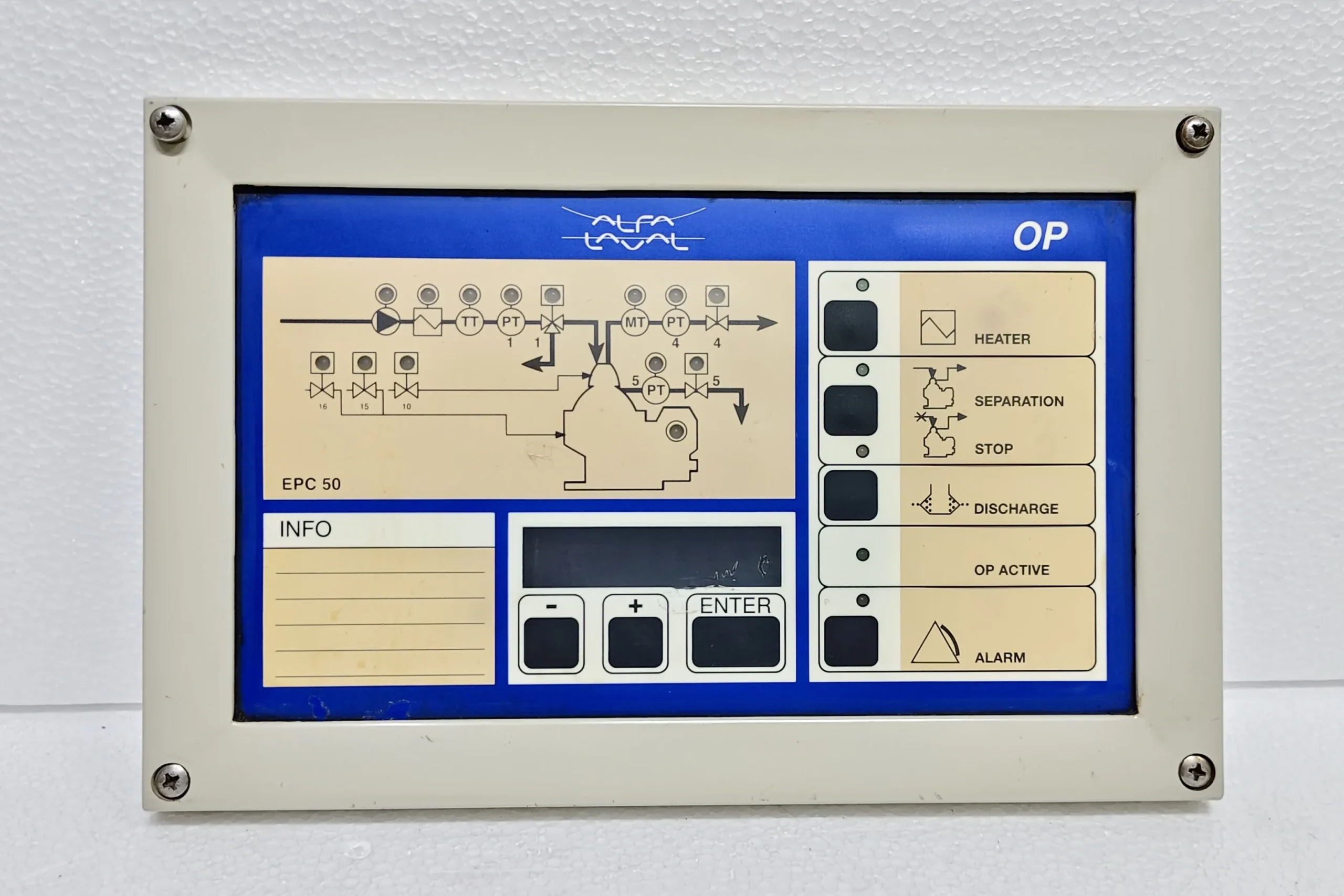 ALFA LAVAL EPC 50 OP FRONT MODULE PN 3183062451 VERSION 3