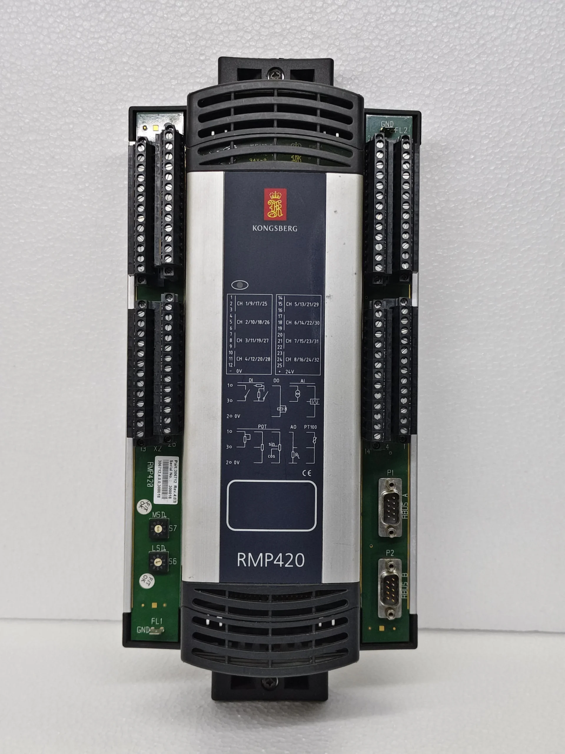 KONGSBERG RMP420 Remote Multipurpose I/O Module (Part No. 306712, Rev. 4.0.0)