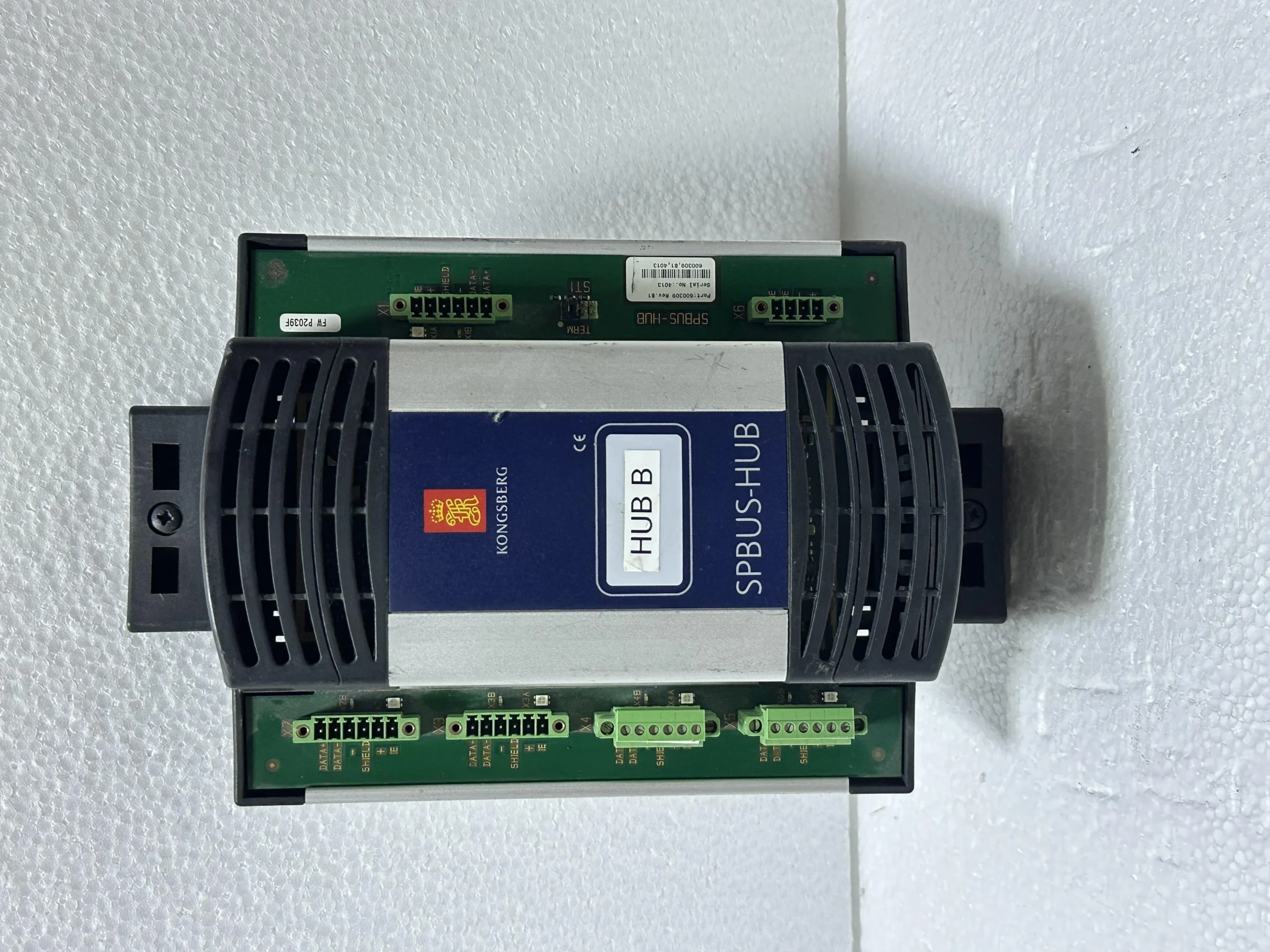 KONGSBERG SPBUS-HUB Bus Module (Part No. 600309, Rev. 2)