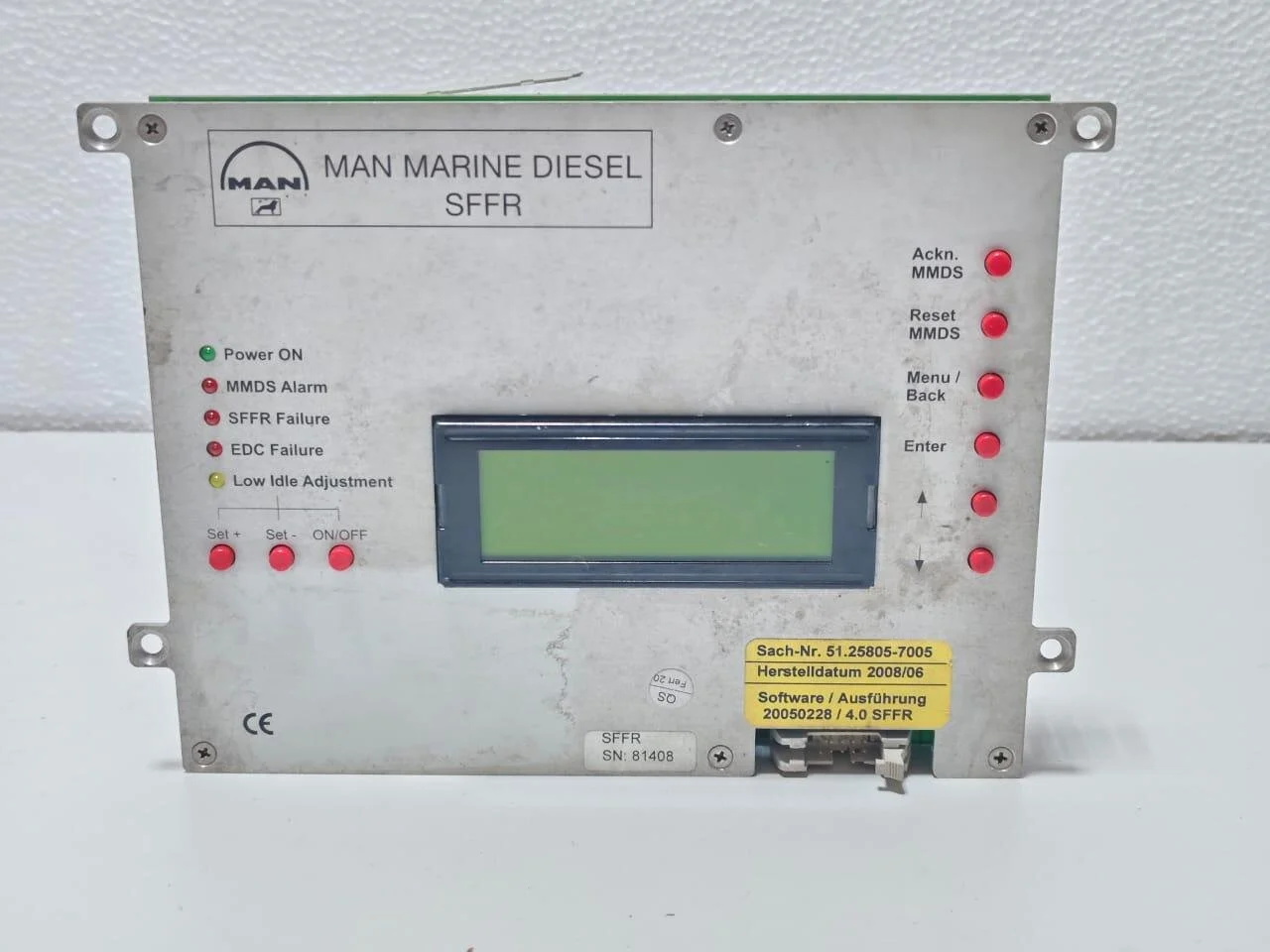 MAN Marine Diesel TYP SFFR 4.0 – Ref. No. 51.25805-7005 Internal Display