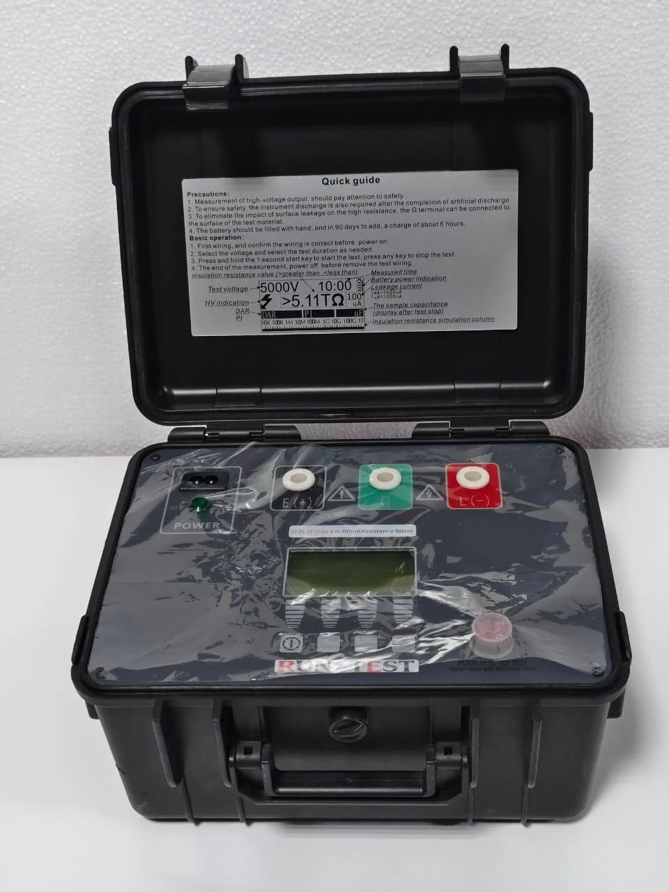 Run Test RUN-IR1016 Insulation Resistance Tester